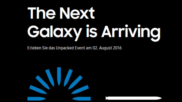 Galaxy Note 7: Samsung lädt zum Unpacked-Event am 2. August