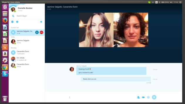 Skype: Alpha-Client für Linux, Anrufe mit Chrome(books)