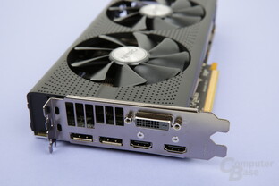 Monitoranschlüsse der RX 480 Nitro+