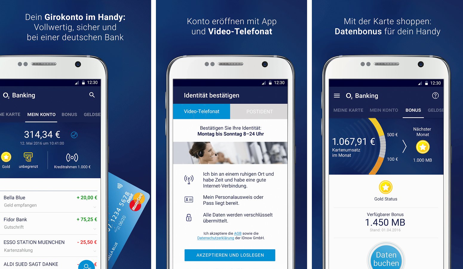 O2 Banking im Überblick (Android)