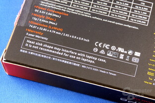 Plextor M8PeG: Nicht empfohlen für Notebooks