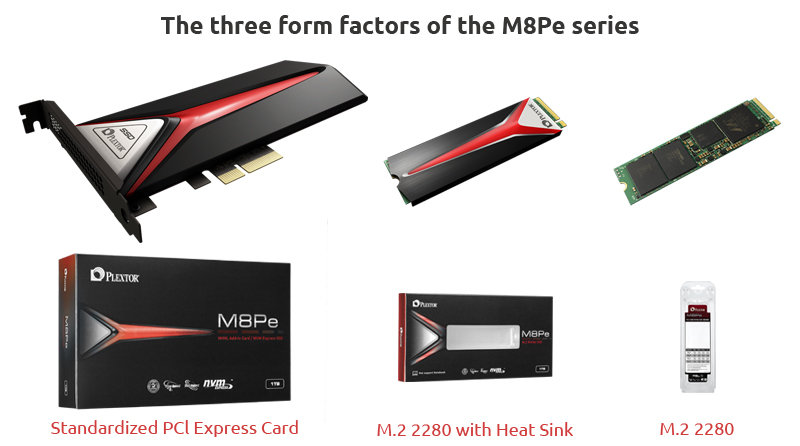 Plextors M8Pe-Serie in drei Varianten