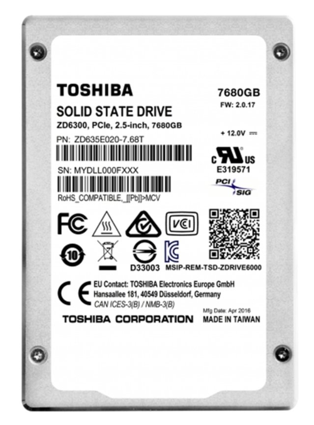 Toshiba ZD6300 mit 7,68 TByte