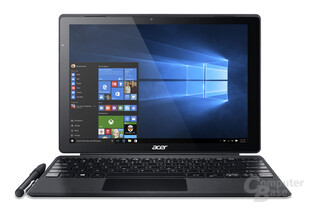Acer Switch Alpha 12 mit flach liegender Tastatur