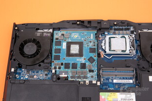 Die GeForce GTX 1070 sitzt auf einem MXM-Modul