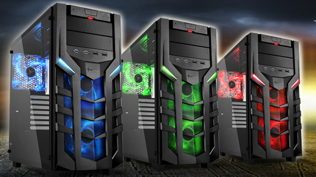 Sharkoon DG7000-G: Echtglas-Seitenfenster im Spielegehäuse für 70 Euro