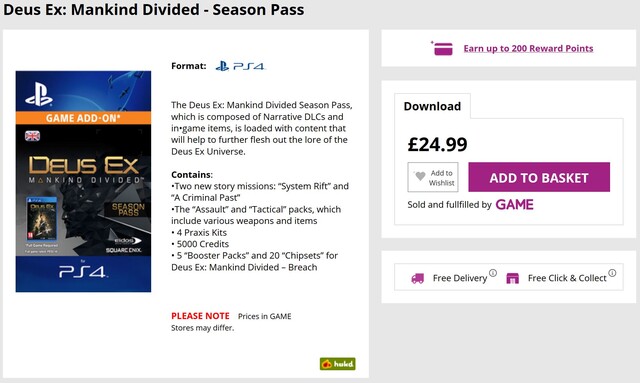 Der Händler Game verrät die Inhalte des Season Pass
