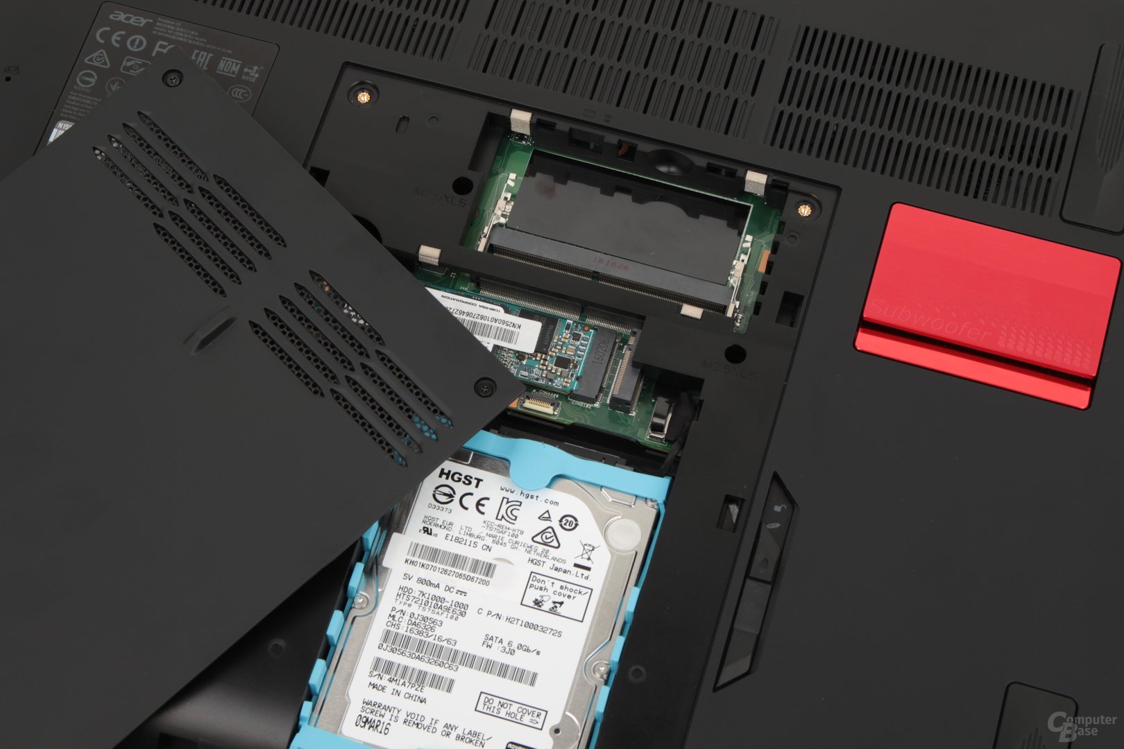 HDD, SSD und RAM lassen sich leicht aufrüsten