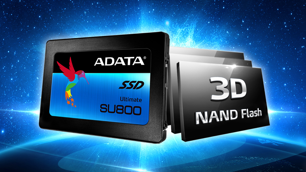 Ultimate SU800: Adatas erste 3D-NAND-SSD kommt im September
