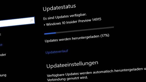 Windows 10 Insider Build 14915: Optionale Update-Verteilung über P2P-Netzwerk