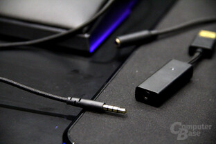 Für PCs wandelt ein DAC von digital (USB) auf analog 3,5mm-Klinke