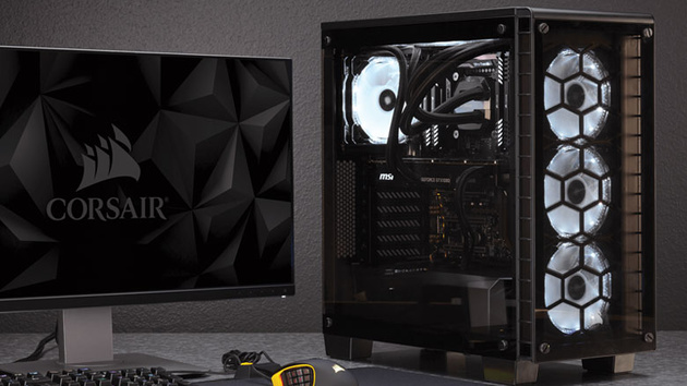 Crystal 460X RGB: Auch Corsair kombiniert Glas und LEDs in Midi-Towern