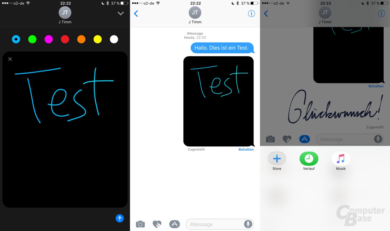 iMessage mit neuen Funktionen