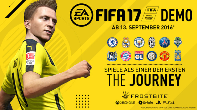FIFA 17: Demo mit 12 Teams und 3 Stadien ab morgen