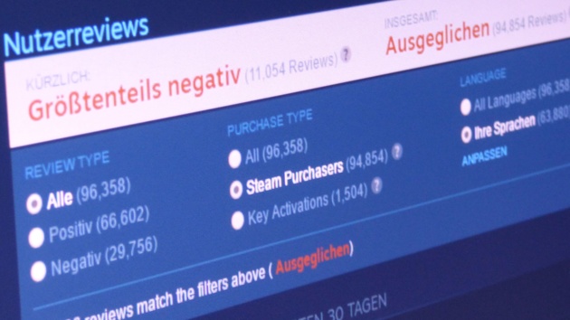 Steam-Nutzerreviews: Valve ergreift Maßnahmen gegen gefälschte Bewertungen