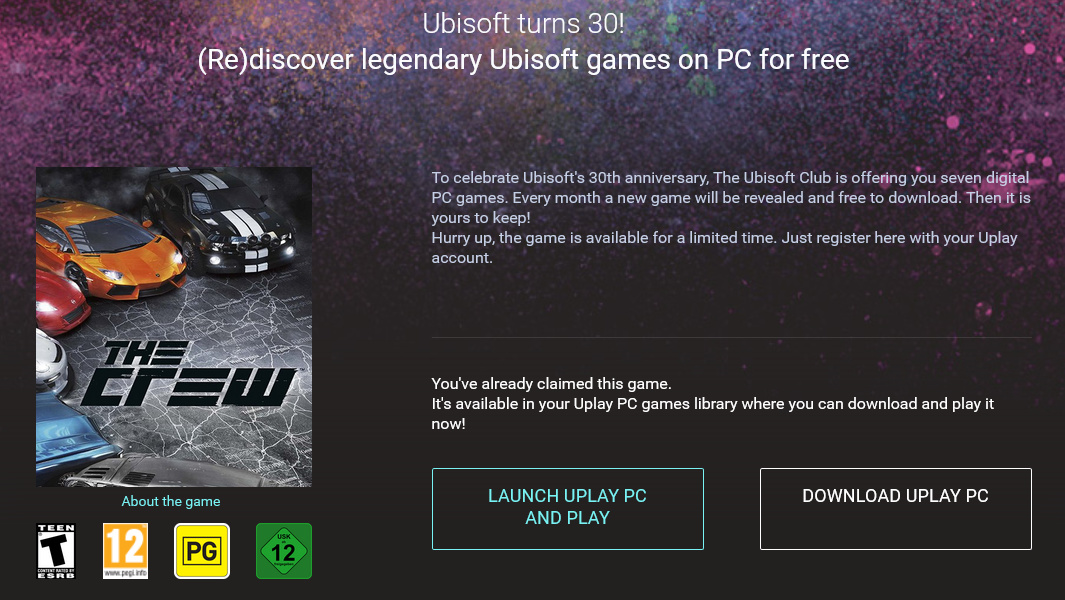 Aktion: Ubisoft verschenkt Rennspiel The Crew