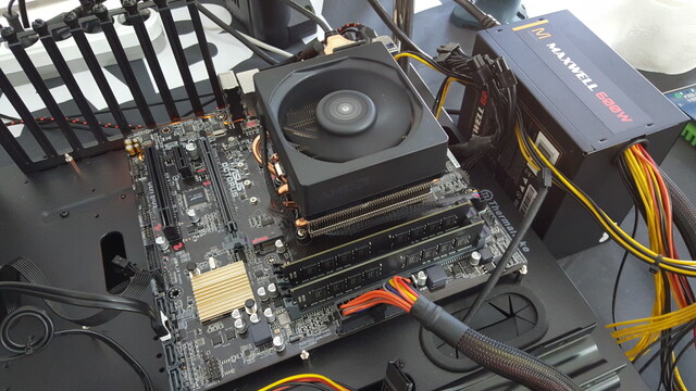 A12-9800 mit Wraith-Cooler auf Asus Octopus