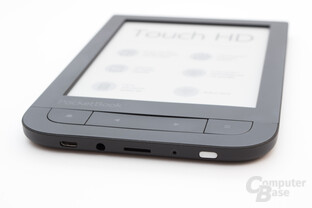 Vertiefung an den Blättertasten des PocketBook Touch HD