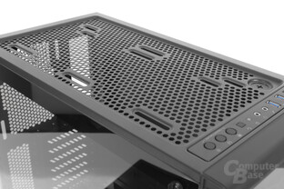 Corsair Crystal 460X RGB – Verschiedene Montagemöglichkeiten am Deckel