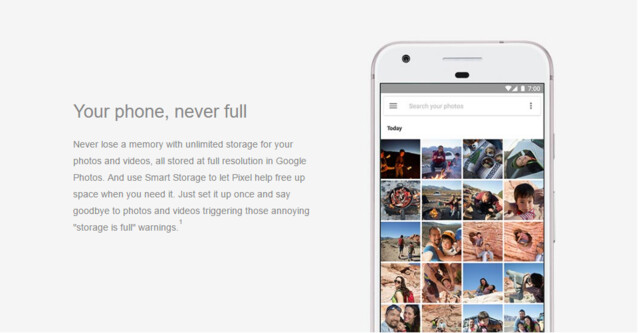 Offenbar gibt's für Pixel-Besitzer unbegrenzten Foto-Speicher für Bilder und Videos in voller Auflösung