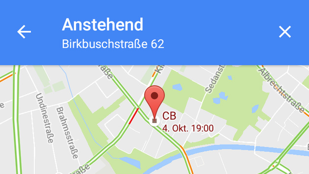 Neue Funktion: Google Maps zeigt Termine auf der Karte