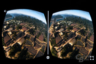 The Witcher 3 in VR-360-Ansicht in Nvidias VR-View-App