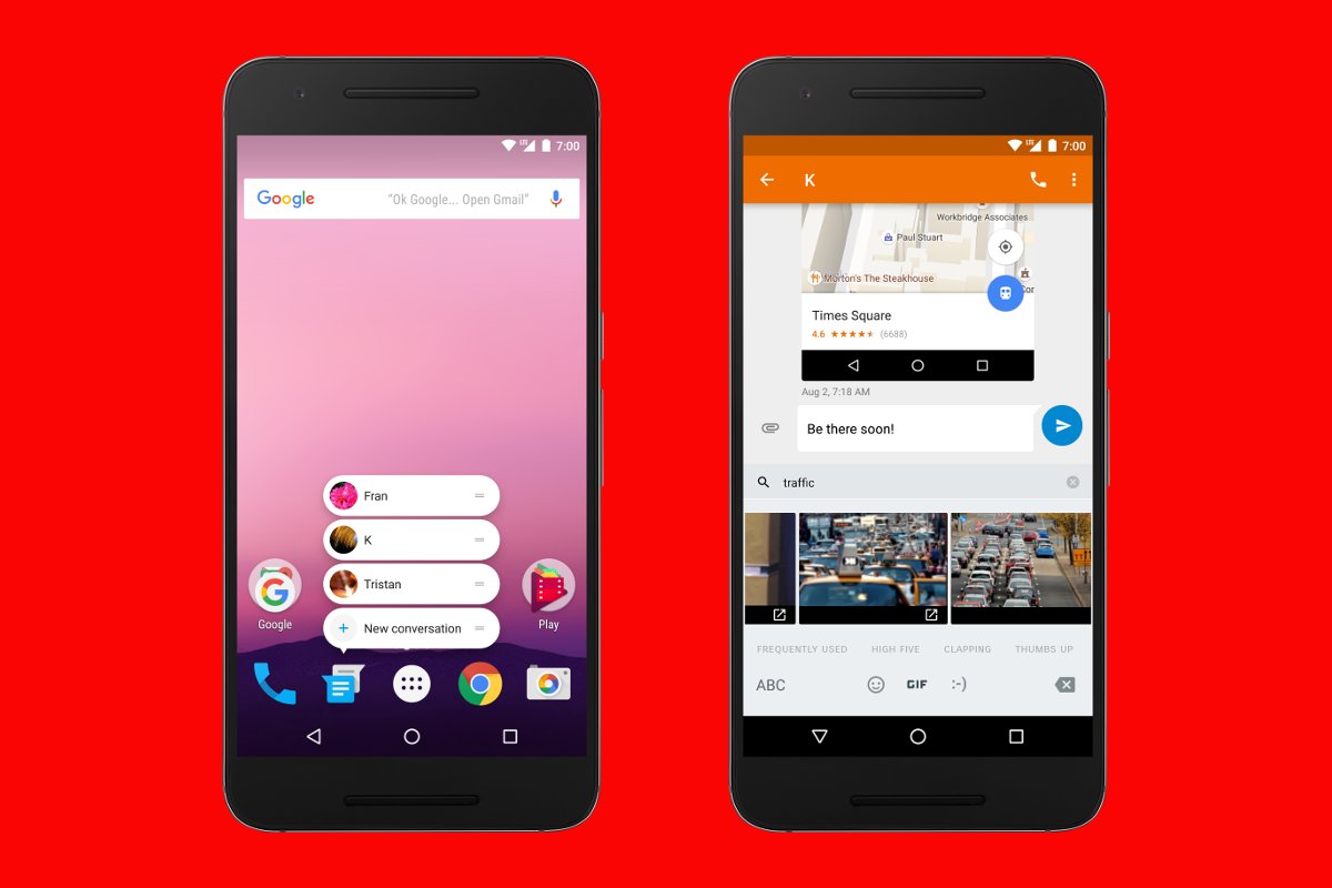 App-Shortcuts und Image Keyboard in Android 7.1