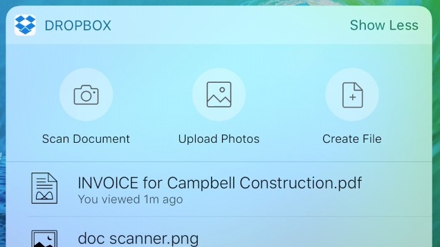 Dropbox: iOS-10-App mit neuen Funktionen für die Arbeit