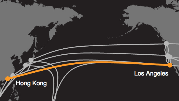Von L.A. nach Hongkong: Google und Facebook verlegen 120-Terabit-Unterseekabel