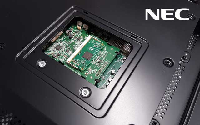 NEC-Monitore mit integriertem Raspberry Pi