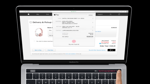 macOS 10.12.1: Apple zeigt neues MacBook Pro mit OLED-Leiste vorab