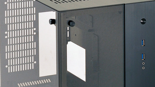 Lian Li PC-Q37: Ein ITX-Würfel mit zwei Kammern und viel Glas