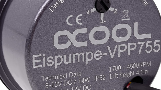 Alphacool Eispumpe VPP755: Leisere und stärkere Pumpe auf Basis der Laing D5