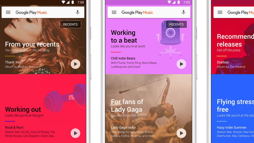 Neustart: Google Play Music ist noch stärker kontextbezogen