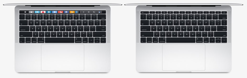 Das kleine MacBook Pro gibt es mit und ohne Touch Bar