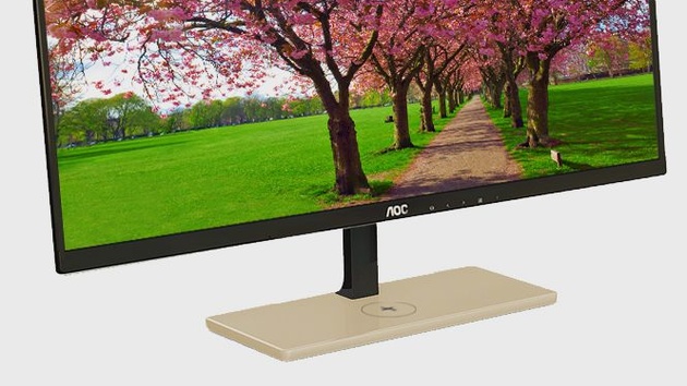 AOC P2779VC: Qi-kompatibler Monitor lädt Smartphones kabellos