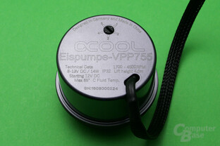 Alphacool VPP755: Pumpengehäuse aus Metall