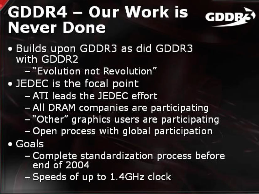 ATi Präsentation: GDDR4 Our Work is Never Done