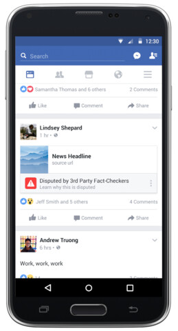 „Umstritten“-Label für Fake News