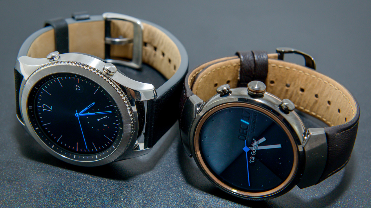 Runde Smartwatches im Test: Asus ZenWatch 3 und Samsung Gear S3 Classic im Vergleich