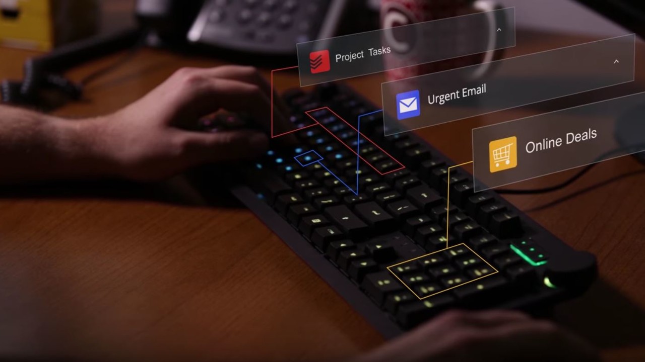 Das Keyboard Q5: Cloud und RGB-LEDs machen Tasten zum Display
