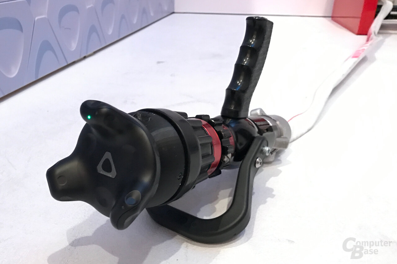 Vive Tracker auf Hohlstrahlrohr