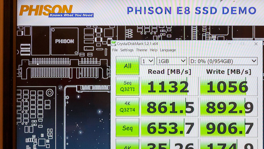 Phison E8: Erste Benchmarks zum neuen NVMe-Einsteiger-Controller