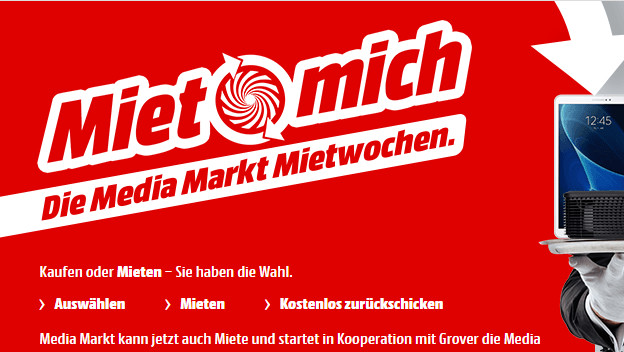 Media Markt: Produkte mieten statt kaufen