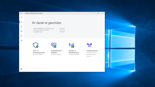 Windows 10 Security Center: Alle Einstellungen zur Sicherheit in einer App