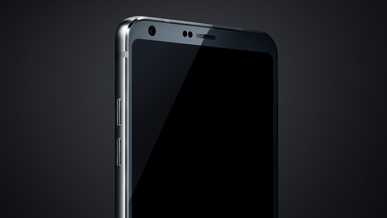 LG G6: Bild zeigt dünnen Rahmen und runde Display-Ecken