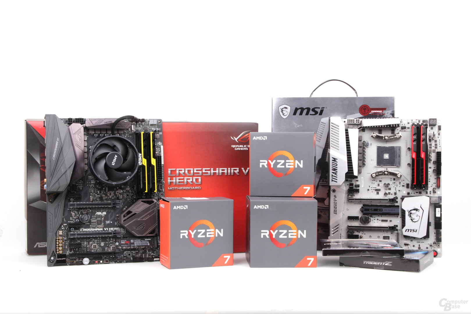 Ryzen 7 im Test: Drei CPUs, Mainboards und schneller DDR4-Speicher