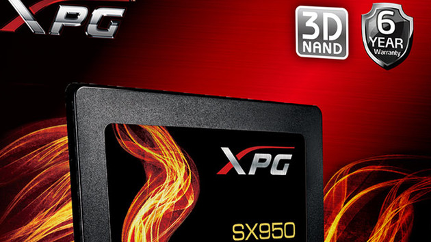 Adata XPG SX950: SATA-SSD mit MLC-3D-NAND und 6 Jahren Garantie
