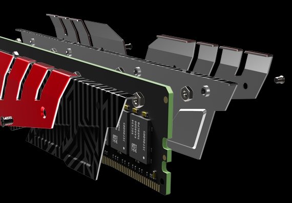 Team Group T-FORCE Dark – vierteiliges Wärmeleitblech als Alleinstellungsmerkmal bei DDR4-RAM