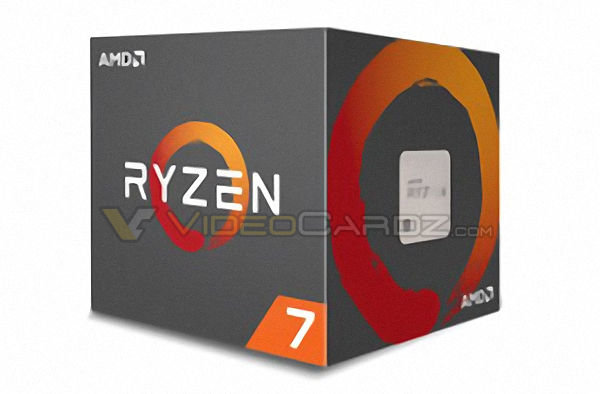 Die Verkaufsverpackung von AMD Ryzen